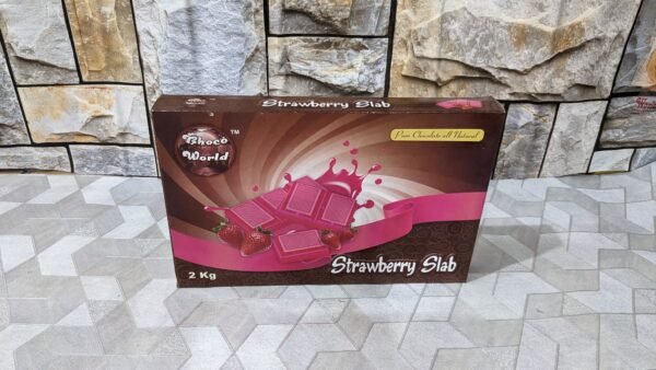 Strawberry Chocolate Slab 2 KG - Image 4