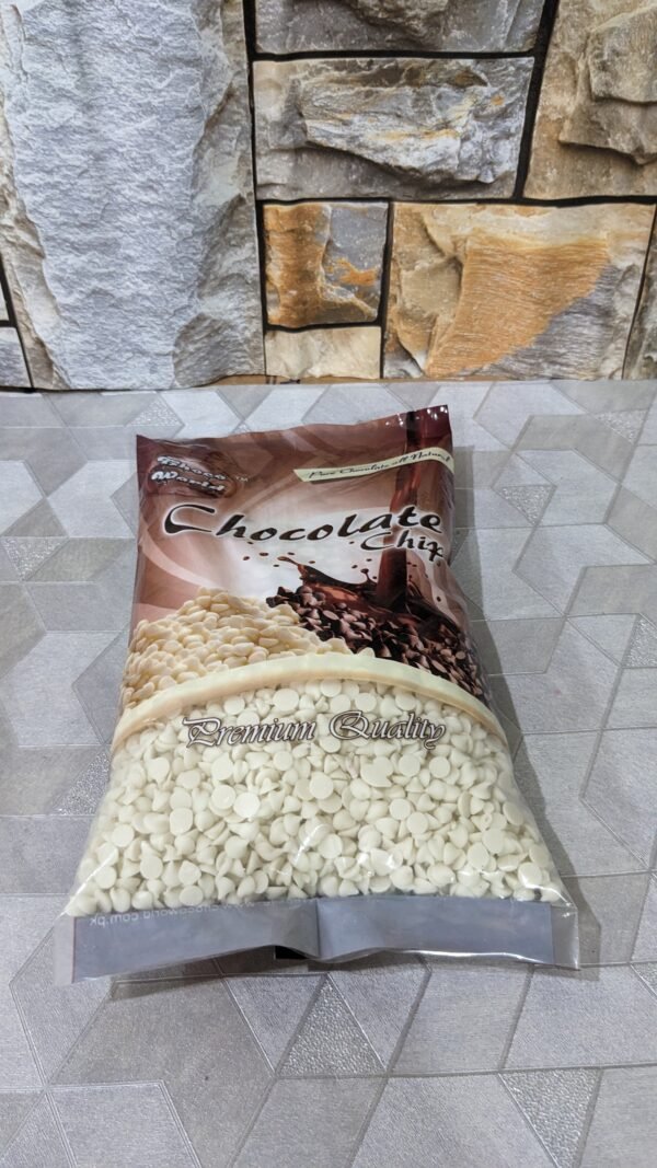 White Chocolate Chip 1 KG Pouch - Image 2