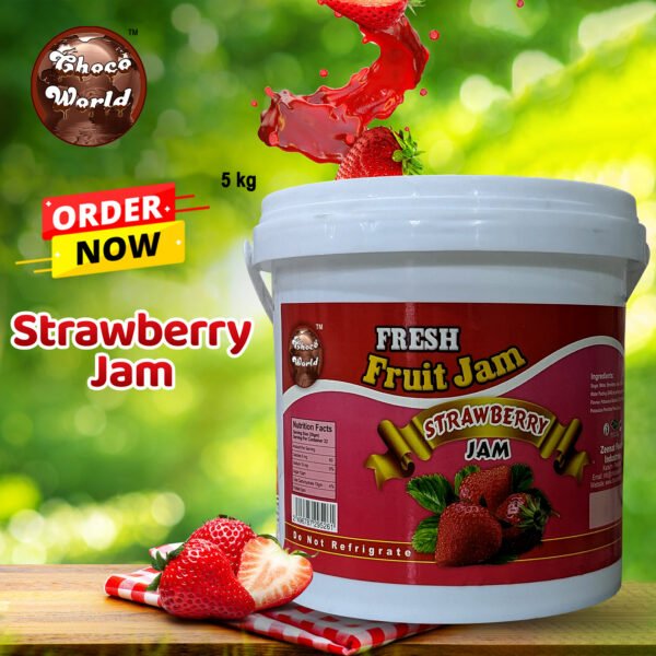 Strawberry Jam 5 KG Bucket - Image 2