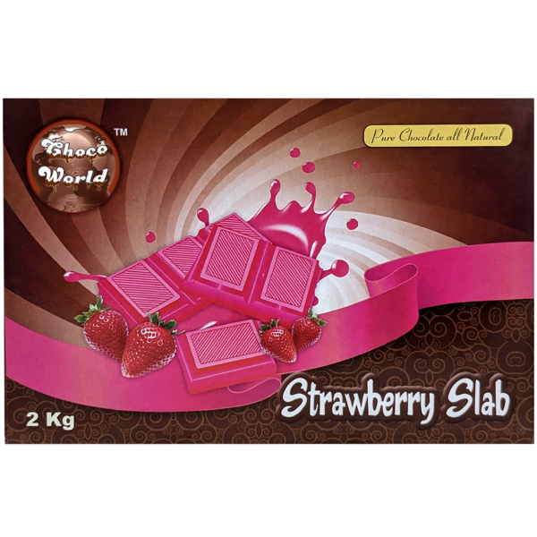 Strawberry Chocolate Slab 2 KG